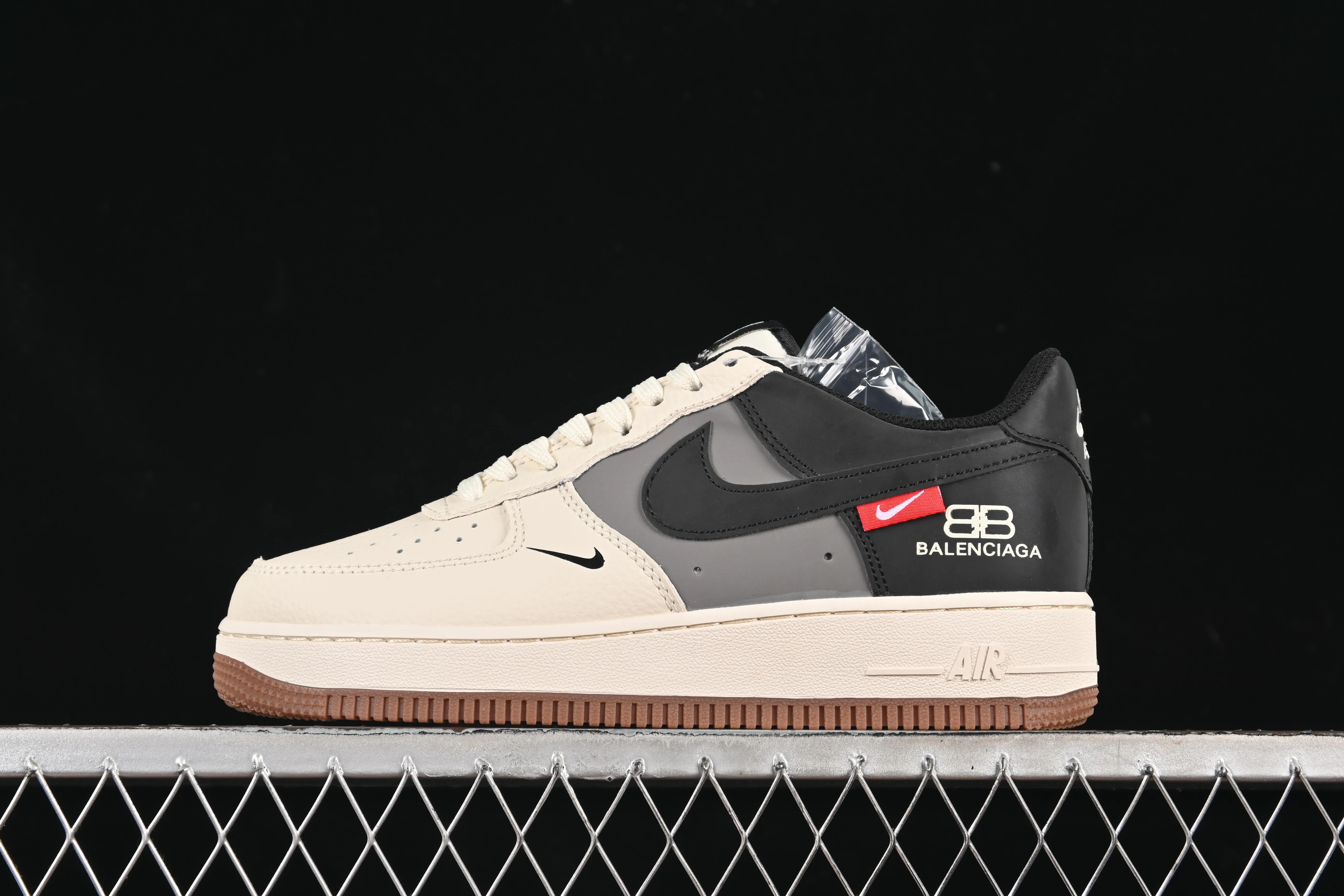 All categories Nk Air Force 1 Air Force series Nk Air Force 1 Low Air Force low-top Nike Air Force 1'07 Low joint beige black raw rubber Air Force 1 low-top casual sneakers HJ3318-005